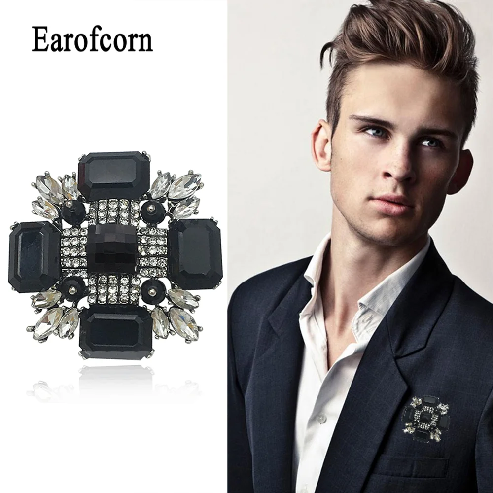 Earofcorn великолепная брошь в виде креста Гламурная сверкающая мелко граненый много