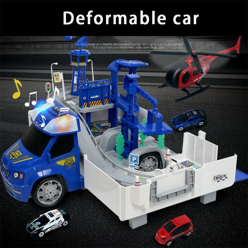 Deformable fire police racing container грузовик парковочный сплав трек автомобиль электрический