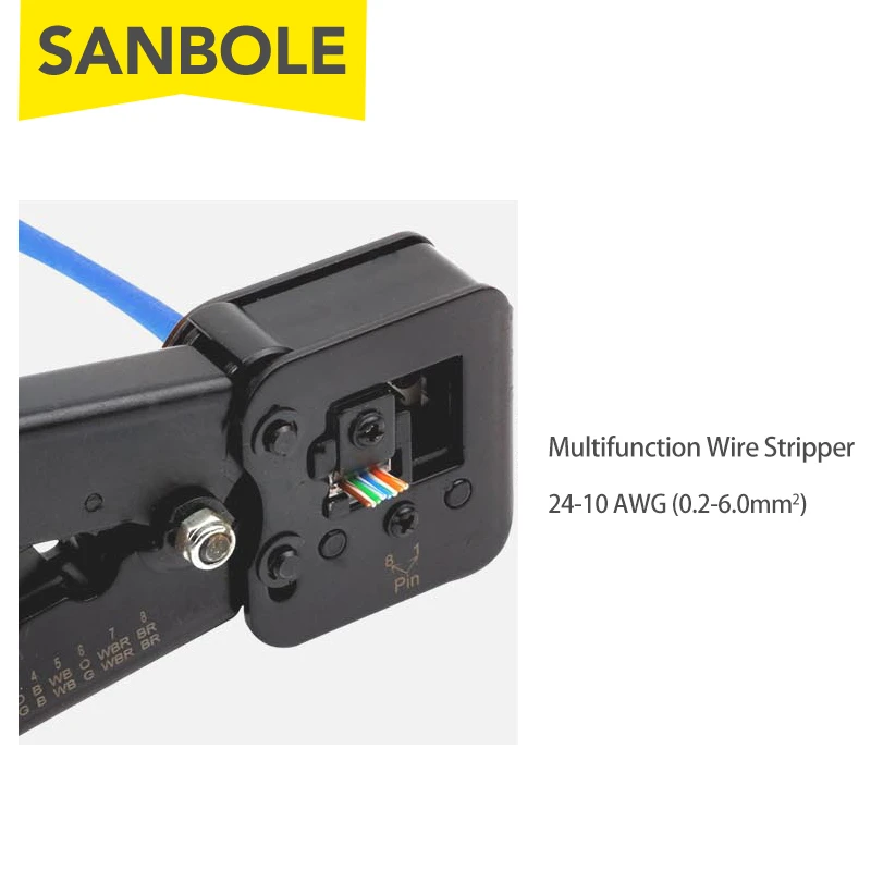 Обжимные щипцы ручной набор для сетевых инструментов Cat6 Cat5 Cat5e Rj45 Rj11 8P 6P Lan