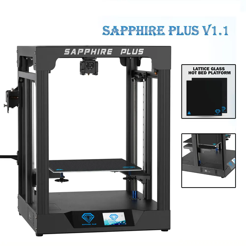 

Twotrees 3D Printer Sapphy Plus V1.1 DIY Kit COREXY BMG Extruder Print Size 300*300*350mm PEI FDM Dual Z Axis for Sapphire Plus