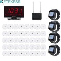 retekess restaurant pager wireless waiter call 40pcs td017 call button4pcs t128 watch receiverreceiver hostsignal repeater
