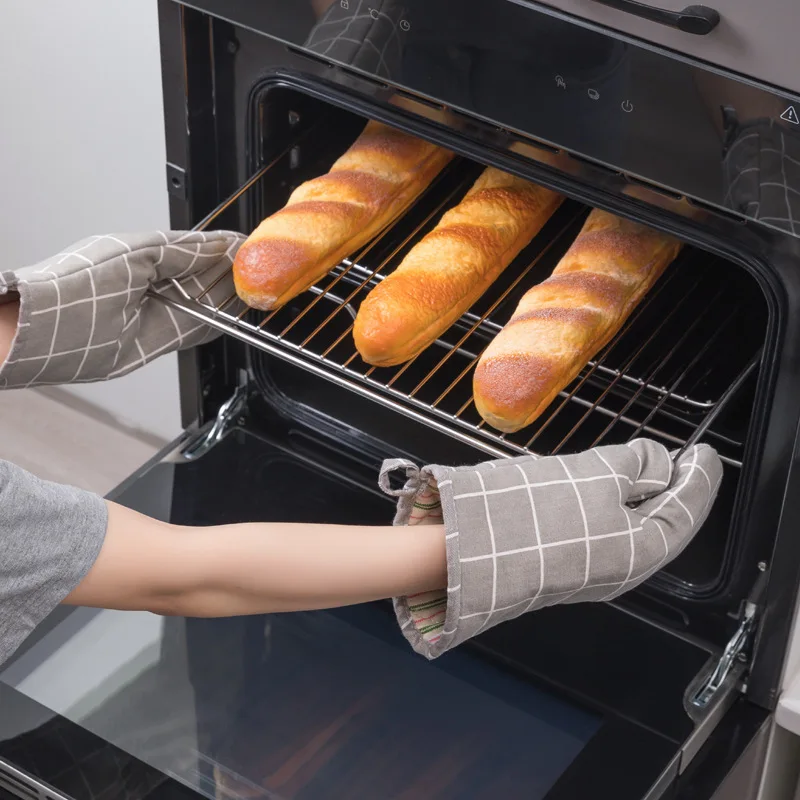 

Keuken Handschoenen Isolatie Luipaard Patroon Pad Koken Magnetron Handschoenen Bakken Bbq Oven Pannenlappen Ovenwanten Pannenl