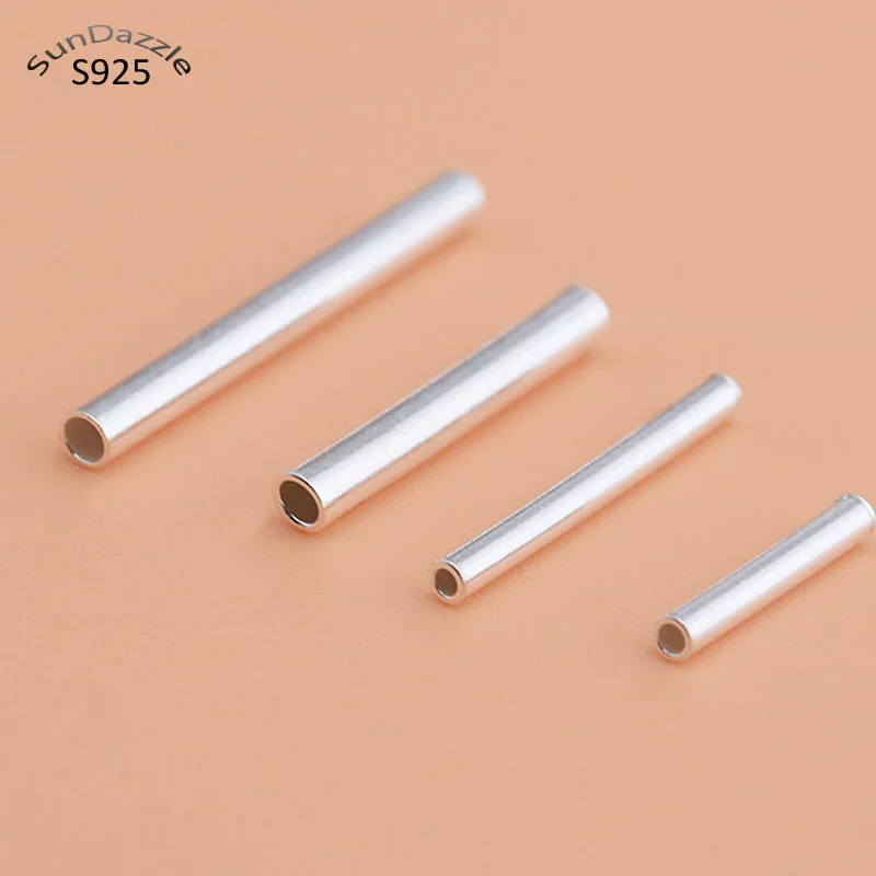 Подлинные настоящие чистые твердые 925 пробы серебряные соединители прямые