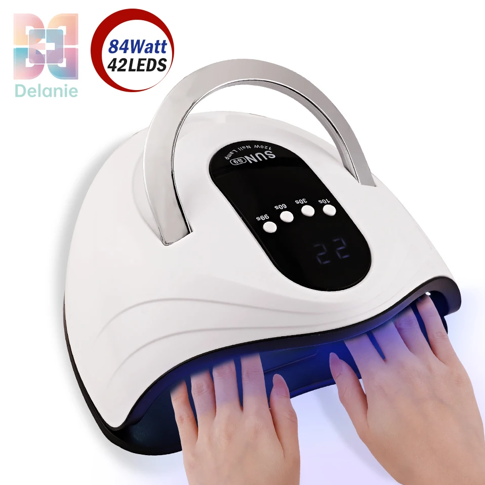 

120W UV LED Nail Lamp For Drying Gel Nail Manicure Lamp With 42 Lamp Beads LCD Display Professional Nail Art Salon Tools Lamp