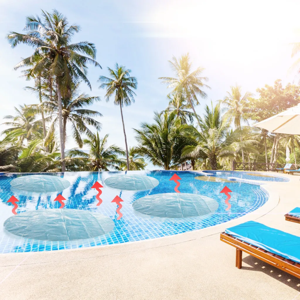 6 футов круглая защита для бассейна над землей синяя виниловый бассейн покрытие