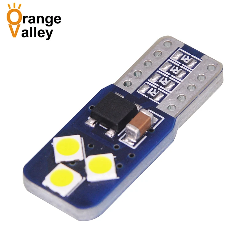 

2 шт., автомобисветодиодный светодиодные лампы T10 LED Canbus W5W 168 194 6 SMD 3030