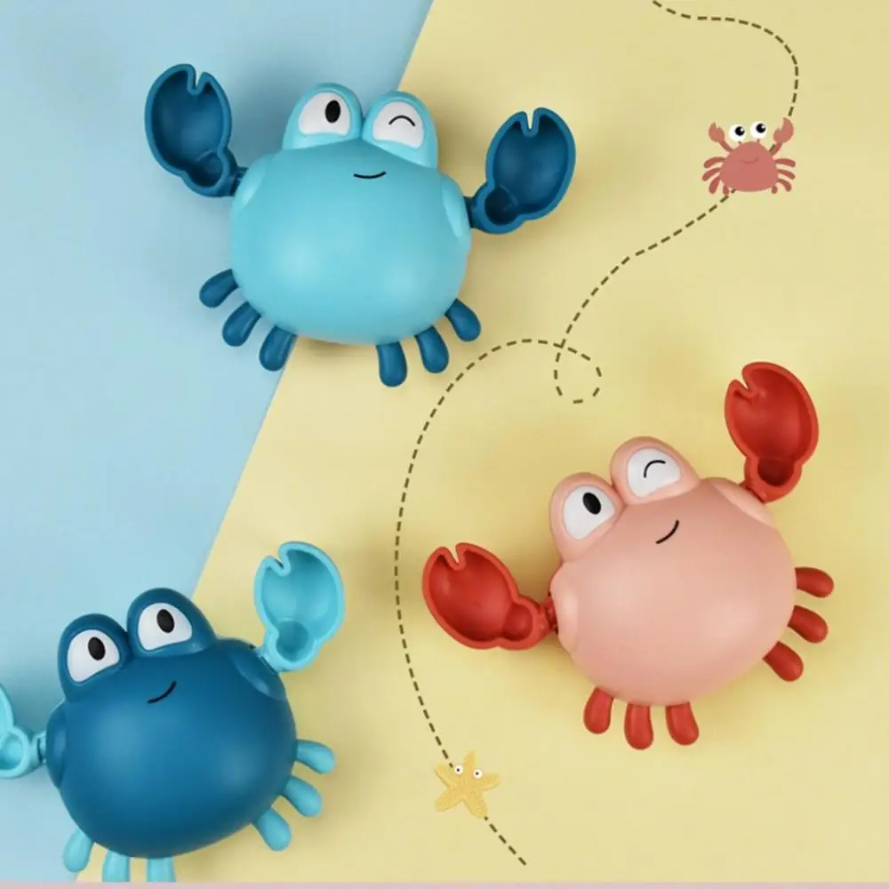 

Baby Cute Animal Crab Bath Floating Toys Hand Catch Bathroom Silicone Non-toxic Infant Swim Water Game Beach Toys Kids Gifts