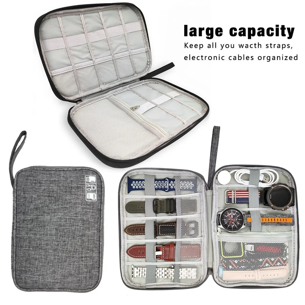 Protable Smart Watch Band Organizer Storage Bag Case Pouch For Fossil Q Founder FTW2116 | Boxes