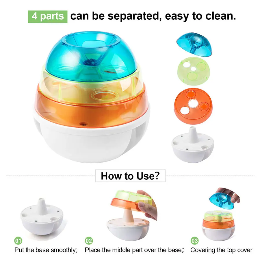 Интерактивные игрушки для собак тумблер утечки пищевого диспенсера увеличивает