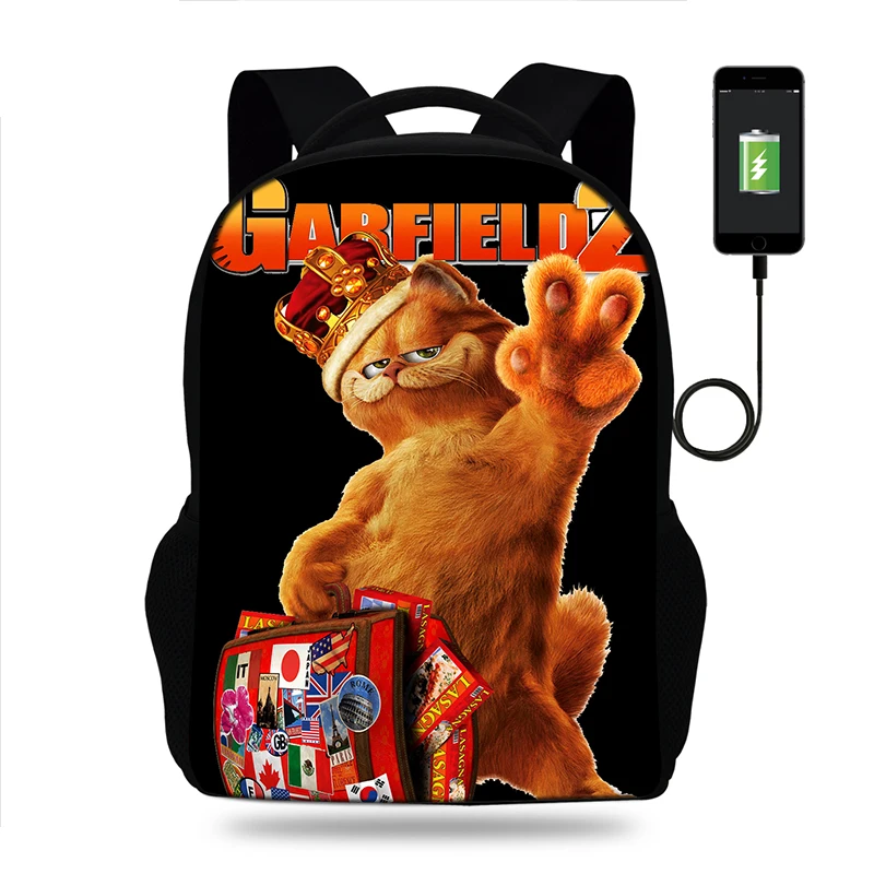 Школьный рюкзак с USB зарядкой школьная сумка изображением животных школьный
