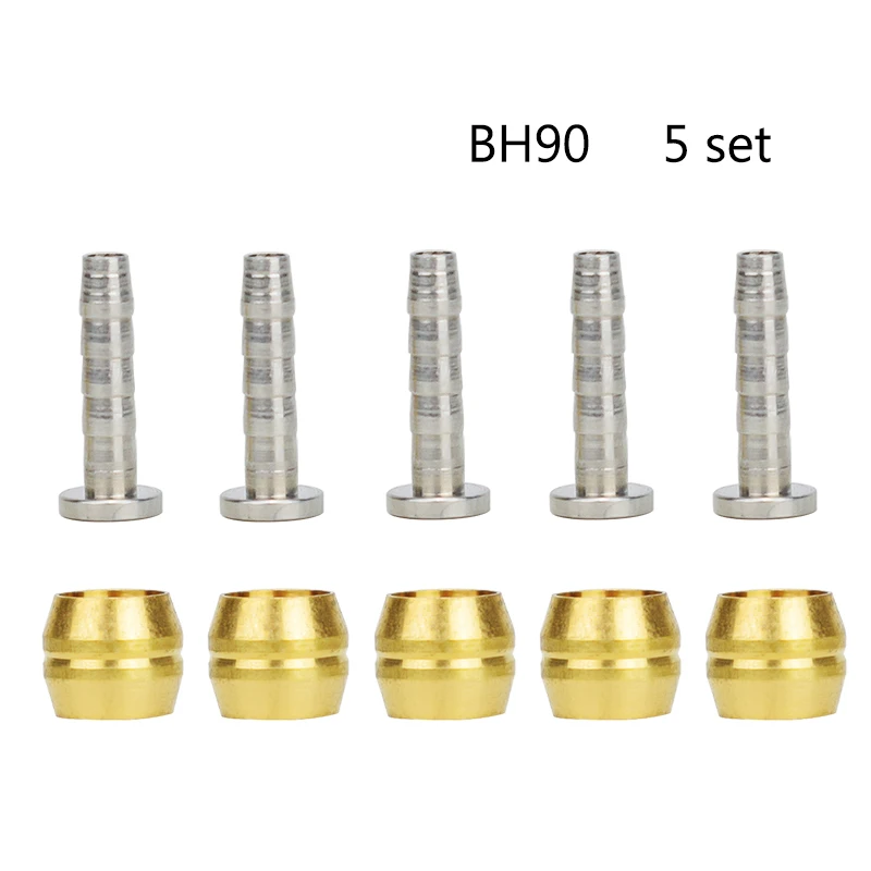 BH90 5set 5/20/50/100 set Connector Original BH59 BH90 Olive Needle Sleeve Is Mainly Applied To DEORE SLX XT Bike Brake accessories - Цвет: BH90 5set