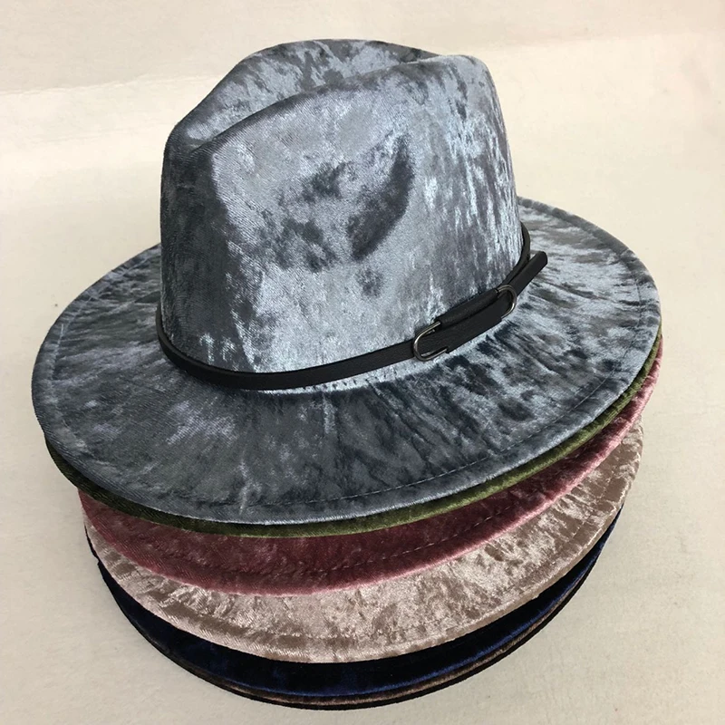 

LVTZJ Casual New Winter Autumn Imitation Woolen Women Men Ladies Fedoras Top Jazz Hat European American Round Caps Bowler Hats