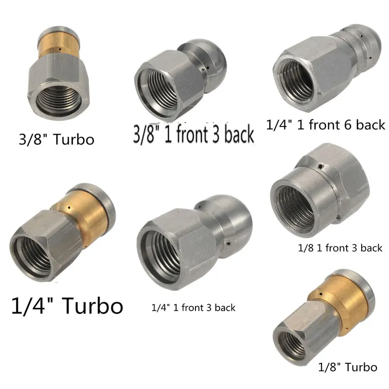 Форсунка для Промывки Канализационных труб Распылительная насадка на носик 4000PSI