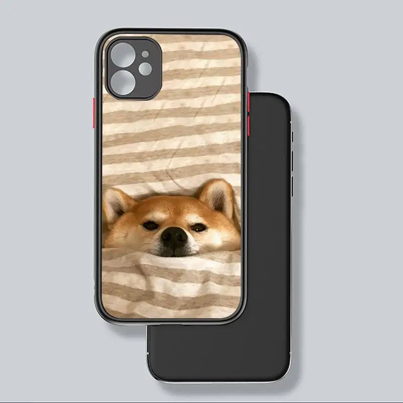 

animal shiba inu Phone Case For iphone 12 11 8 7 plus mini x xs xr pro max matte transparent cover