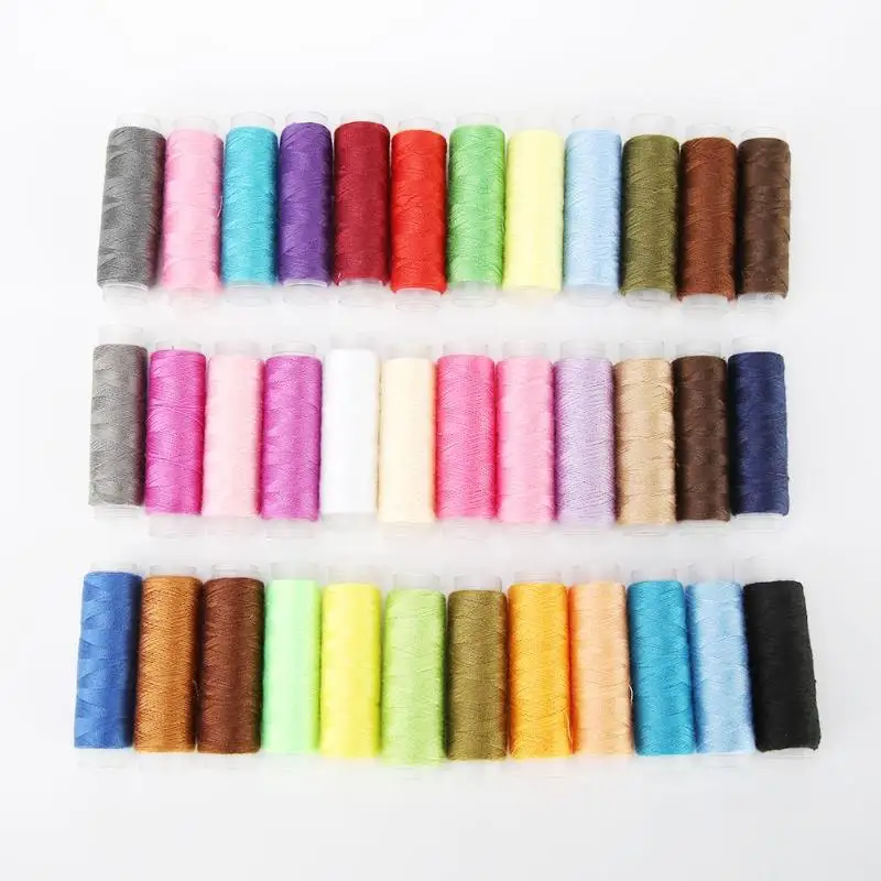 27-282pcs/set Portable Travel Sewing Box Kit Sewing Thread Stitches Knitting Needles Tools Cloth Buttons Craft Scissor Mom Gifts