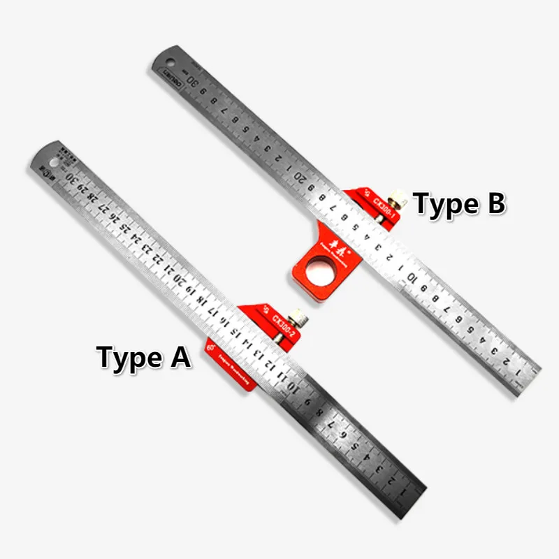 Мульти-угол Scribe Gauge Универсальный локатор стальная линейка Регулируемый