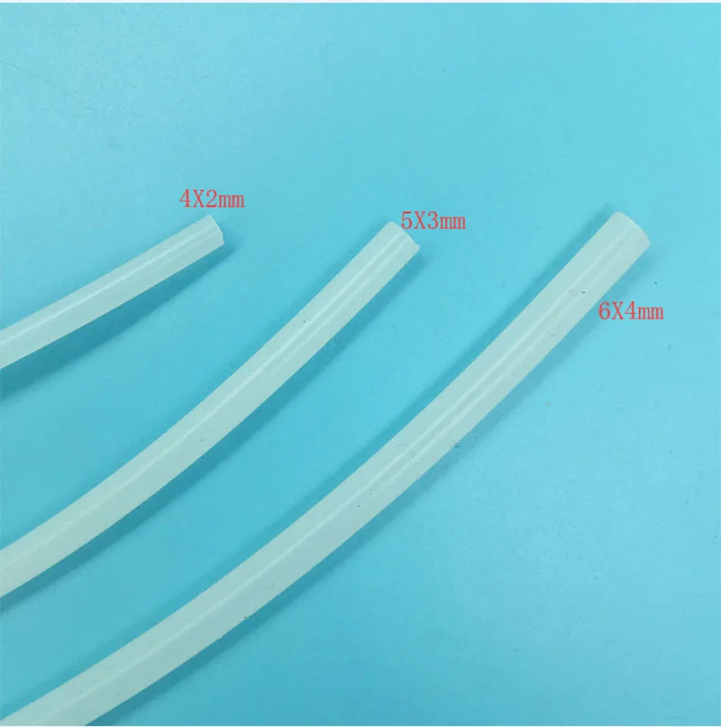 Solvente da Mangueira do Silicone do Tubo da Bomba de Tinta de 10 Eco para a Tubulação 6x4mm da Mangueira do Silicone de Roland Tubo Medidores Macia 4×2 5x3mm Mimaki Mutoh de 10 4mmx2mm