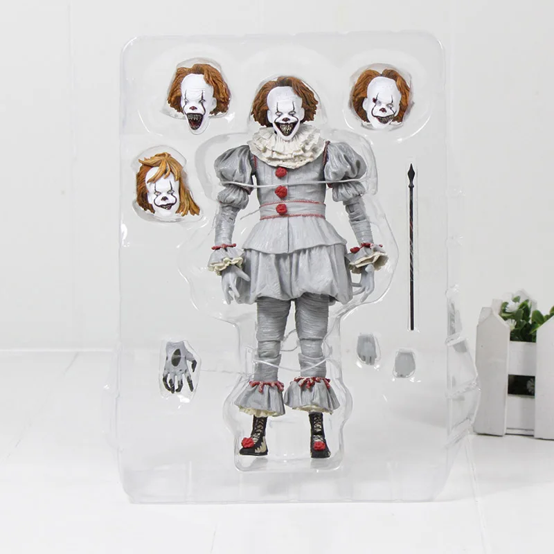 3 NECA Horror Stephen King's Movie It pennywise фигурка Джокер клоун Классическая канализационная сцена модель ПВХ фигурка коллекционная игрушка - Цвет: 3
