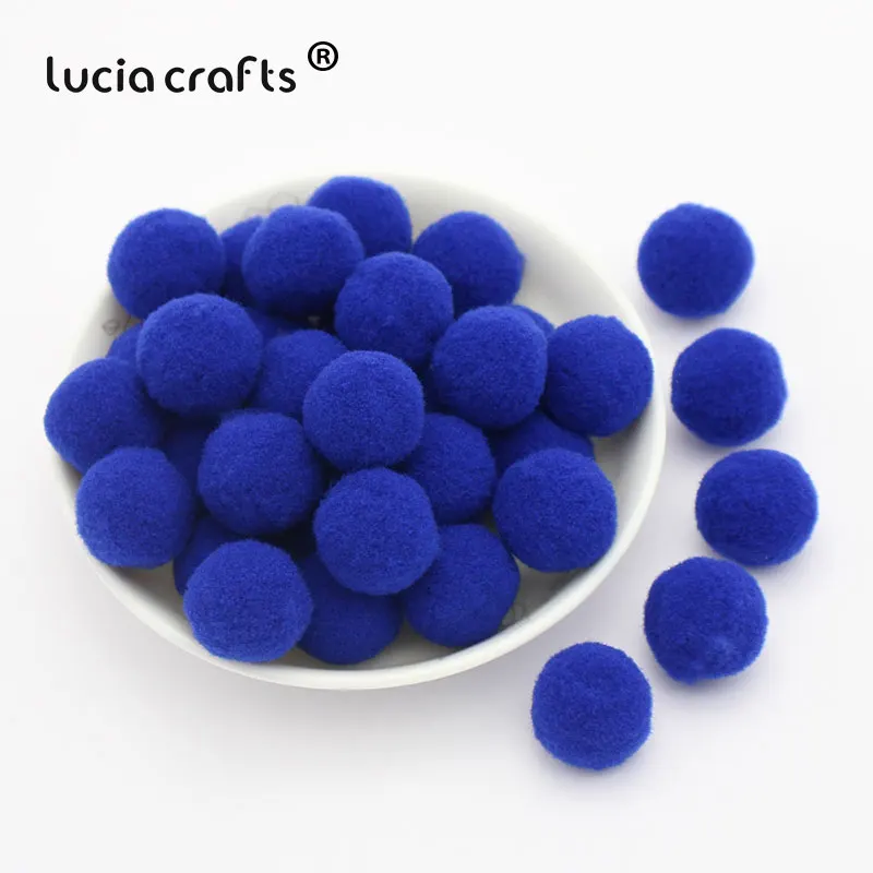 Lucia Crafts 50 шт./лот 20 мм разноцветные варианты помпон DIY Свадебные украшения Аксессуары для кукол J0801