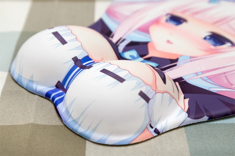 NEKOPARA-ваниль аниме 3D игровые коврики для мыши с силиконовой гелевая Подушка под запястье лайкра