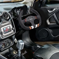 universal sports rally drifting racing jdm car flat steering wheel 3 spoke