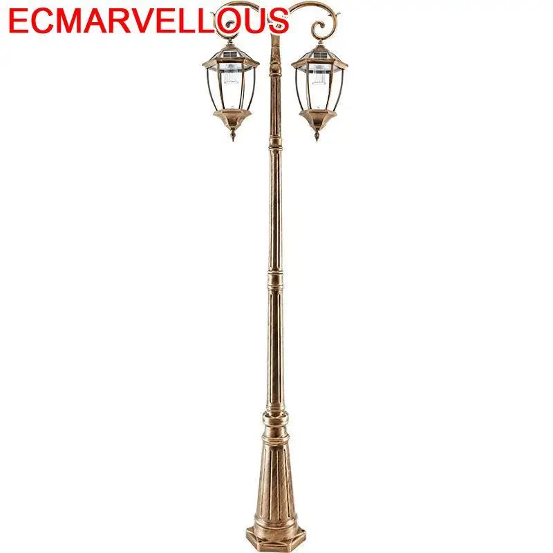 Lampioni da Esterno Fora da Estrada Farola Iluminador Garden Lambasi Sokak Lamba Lâmpada Solar Lampione Led Decoração Uliczna Street Light