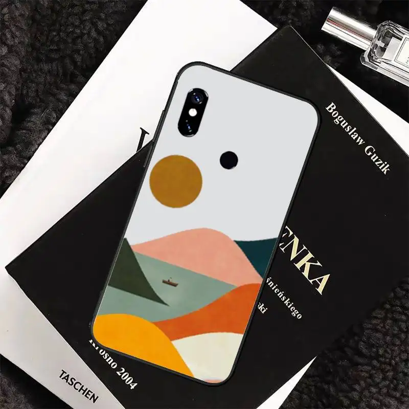 

Mountain Marble Moon Phone Case For Xiaomi Redmi 7 8 9t a3Pro 9se k20 mi8 max3 lite 9 note 9s 10 pro