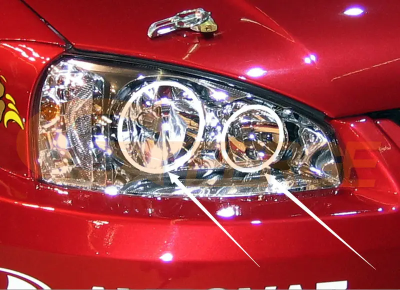 Набор Колец SMD для Lada Kalina светодиодные супер яркие кольца ангельские глазки 1119 1118