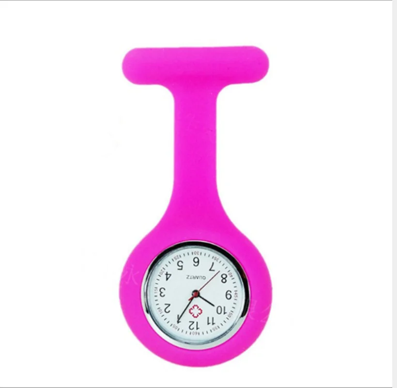 New Designs Candy Brooch Tunic Jelly Pocket Breast Nurse Silicone Watch Portable For Time Cheacking Use enlarge