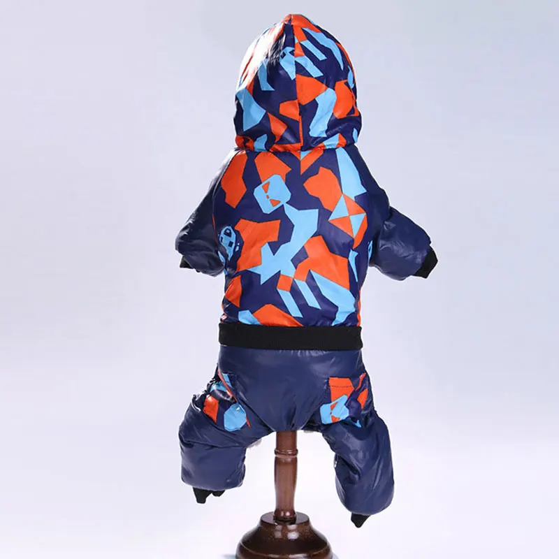 Purple Casual Dog Jumpsuit Winter Warm Hoodies Pet Coat Puppy Cat Clothes Costumes Pets Apparel For Small Medium Dogs S-2XL DOGGYZSTYLE - Color: Purple