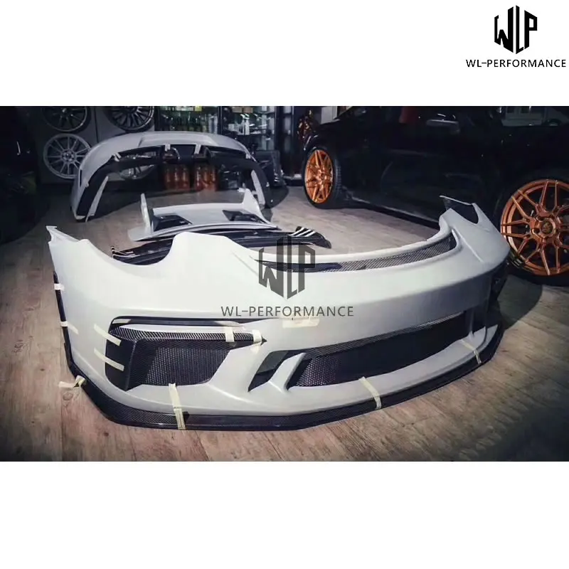 911 991,2 GT3 стиль автомобильный комплект кузова из углеродного волокна передний задний бампер для губ задний спойлер для автомобиля для Porsche 911 991,2 GT3 стиль