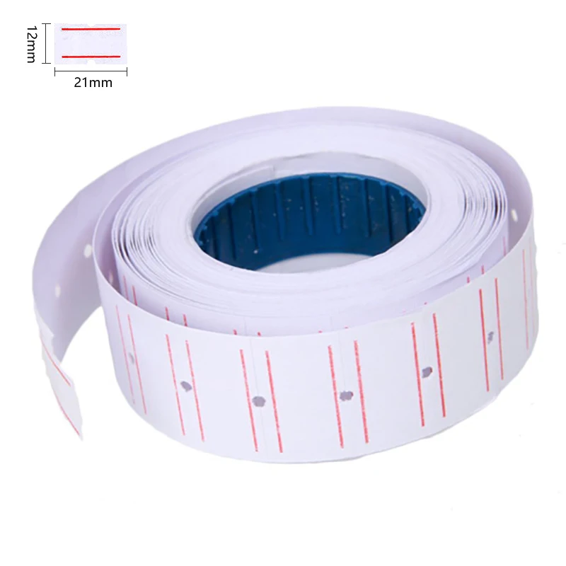 10 Rolls Price Label Single Line Tag Mark for MX-5500 Gun Labeller White 21mmX12mm Suitable grocery | Дом и сад
