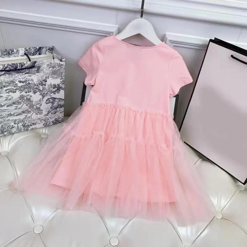 

Designer children's clothing 2021 hot summer dress new children's little girl western fluffy birthday princess dress