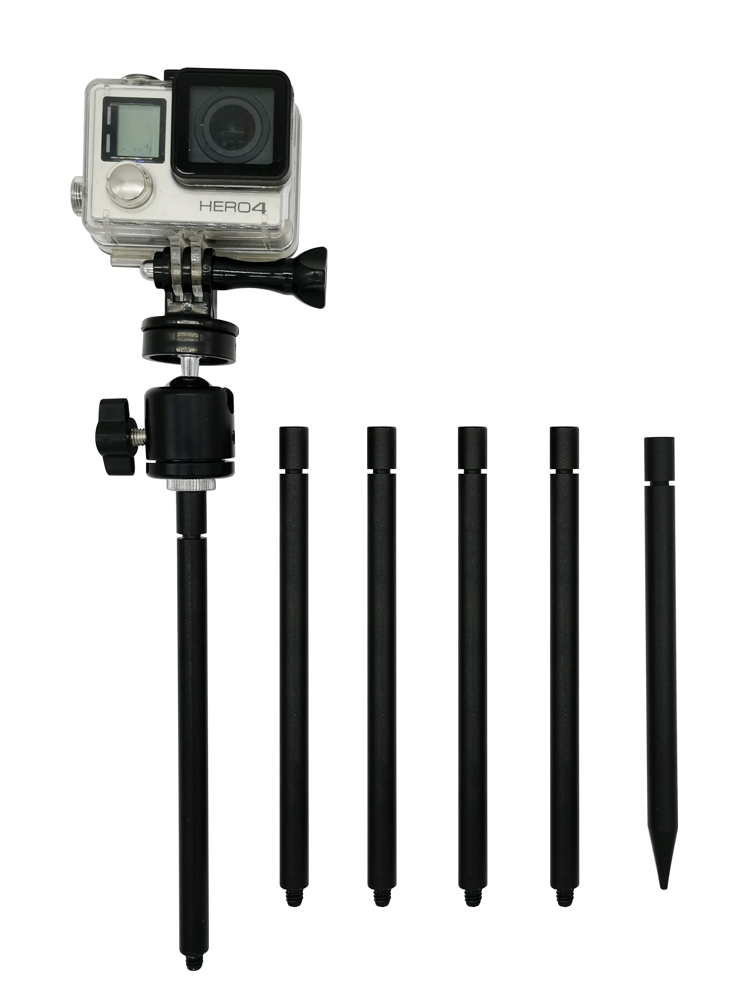 Крепление на колышке для фотоловушки | с заземлением Регулируемая наклонная головка 1/4 20 Подходит