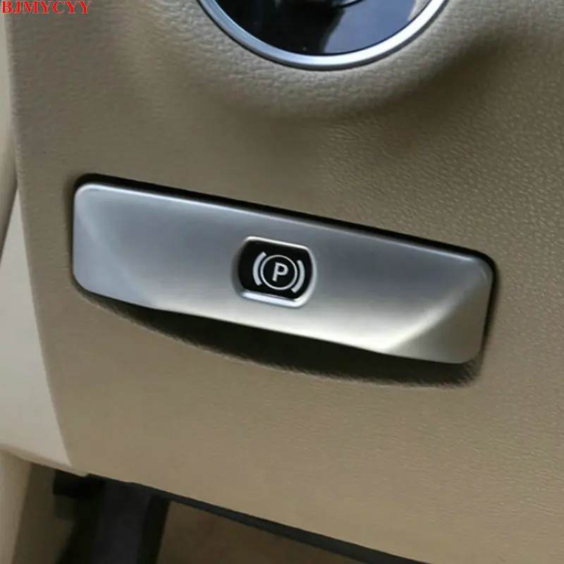 

BJMYCYY Automobile electronic handbrake button ABS decorative panel patch for Mercedes Benz C W204 E W212 GLK 2008-2014
