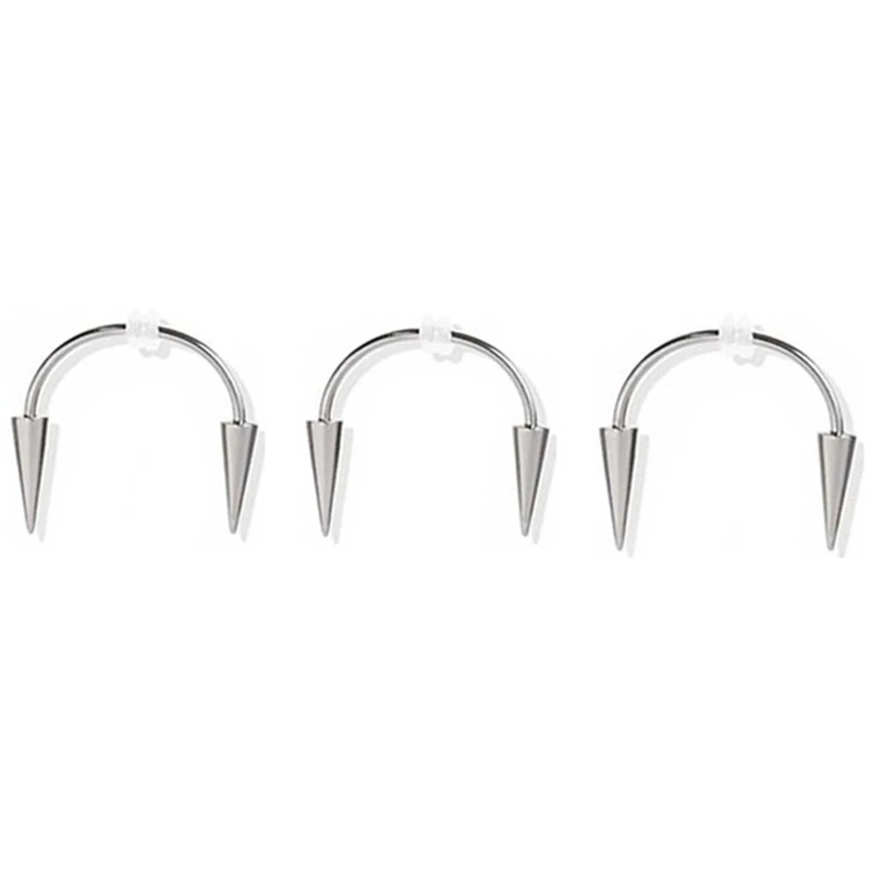 Titanium Steel Dracula Nail Septum Piercing Tiger Tooth C Rod Smile Lip Zomibe Vampire Jewelry | Дом и сад