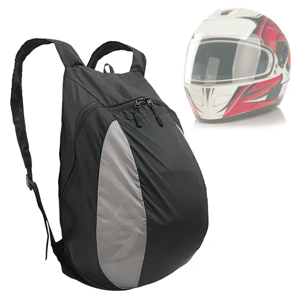 

28L Motorcycle Backpack Splash-proof Riding Helmet Bag Outdoor Fitness Basketball Sneakers Bag Portable Nylon Backpack
