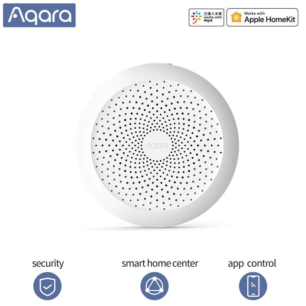 Блок управления умным домом Aqara Zigbee хаб с поддержкой Wi Fi RGB подсветкой ночник для