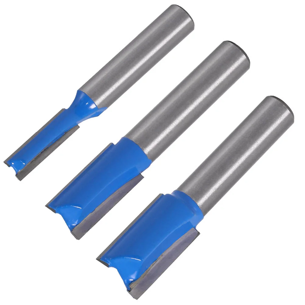 

8mm Shank Straight Router Bit Set Milling Trimmer Cutter 6 8 10 12 14 18 20mm Air Tool Accessories Router Bits 7 * Router Bit