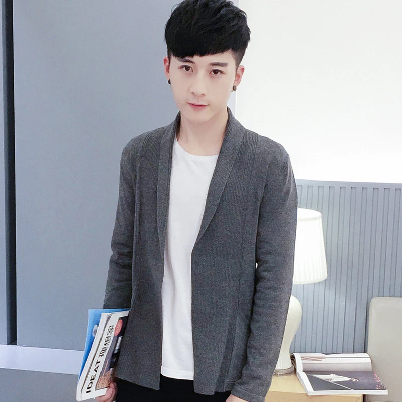 

2021 Black Long Mens Sweaters Winter Brand Clothing V-neck Casual Cardigan Male Sweaters Men's Knitted Sweaters Long Coat 3XL