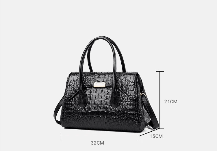 

ICEV new fashion top handle bags for women messenger bags famous brands alligator shoulder bag large capacity tote high quality