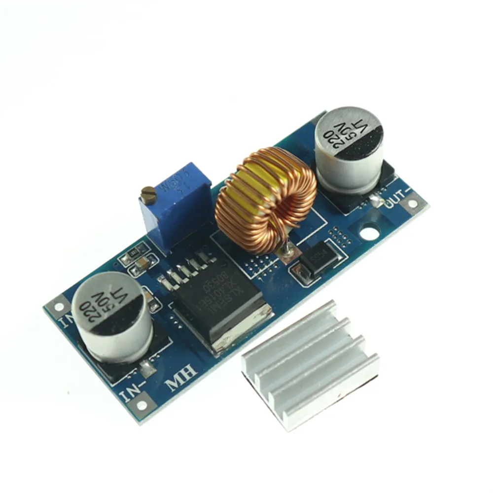 5A XL4015 DC 4 38V до 1 25 36V 24V 12V 9V 5V Шаг вниз Регулируемый Питание модуль светодиодный