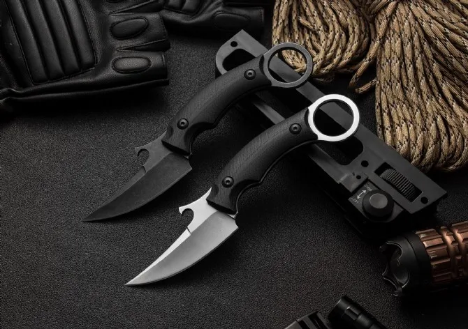 Новое поступление BAS15 PICOLOMAKO Коготь karambit тактические ножи D2 Полный Тан стальной ручкой фиксированным лезвием нож для резки бумаги в принтере