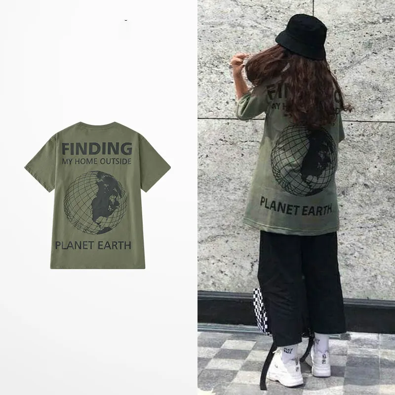 Футболка мужская с принтом Земля нахождение моего человека модная рубашка в