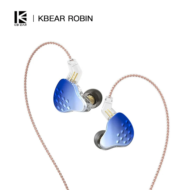 

KBEAR Robin 10 мм 1DD + 4BA гибридные наушники-вкладыши 2Pin 0,78 мм гальванический чехол из цинкового сплава с обновлением полости ПК KBEAR Lark