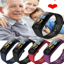 Мужские Смарт часы B37S с цветным экраном кольцом ФПГ + ЭКГ двойным