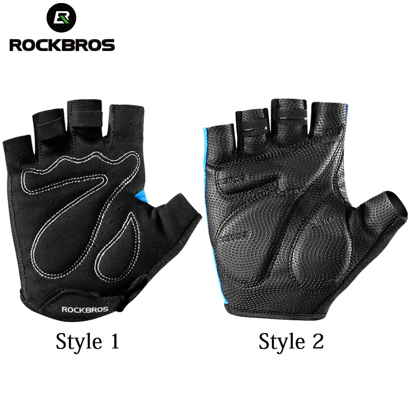 Велосипедные перчатки ROCKBROS 5 цветов силиконовые гелевые утолщенные Нескользящие