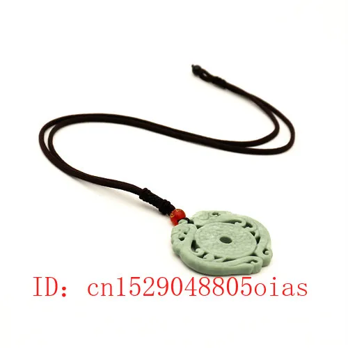 Натуральный белый зеленый дракон феникс нефрит кулон ожерелье полый