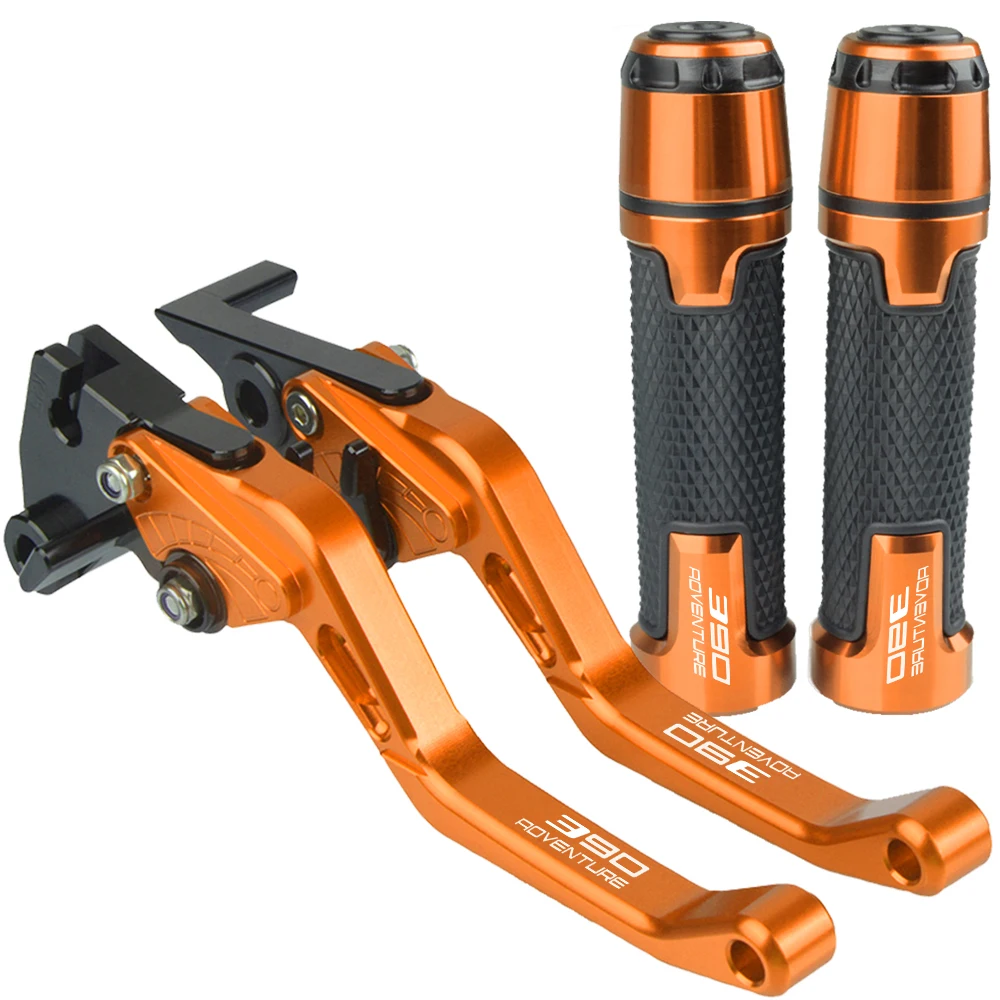 

For 390 Adventure 390ADV. 2019 2020 2021 21 Motorcycle Accessories Adjustable Brake Clutch Levers And Handle Grips 390Adventure