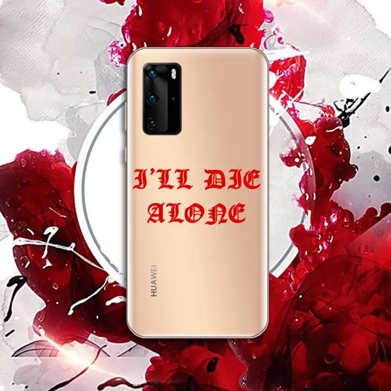 

Kanye PABLO text pattern Phone Case Transparent for Huawei P20 P30 P40 honor 8 10i P smart 2019 Samsung A71 A21S S10 20 plus